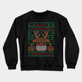 Ugly Sweater Reindeer Crewneck Sweatshirt